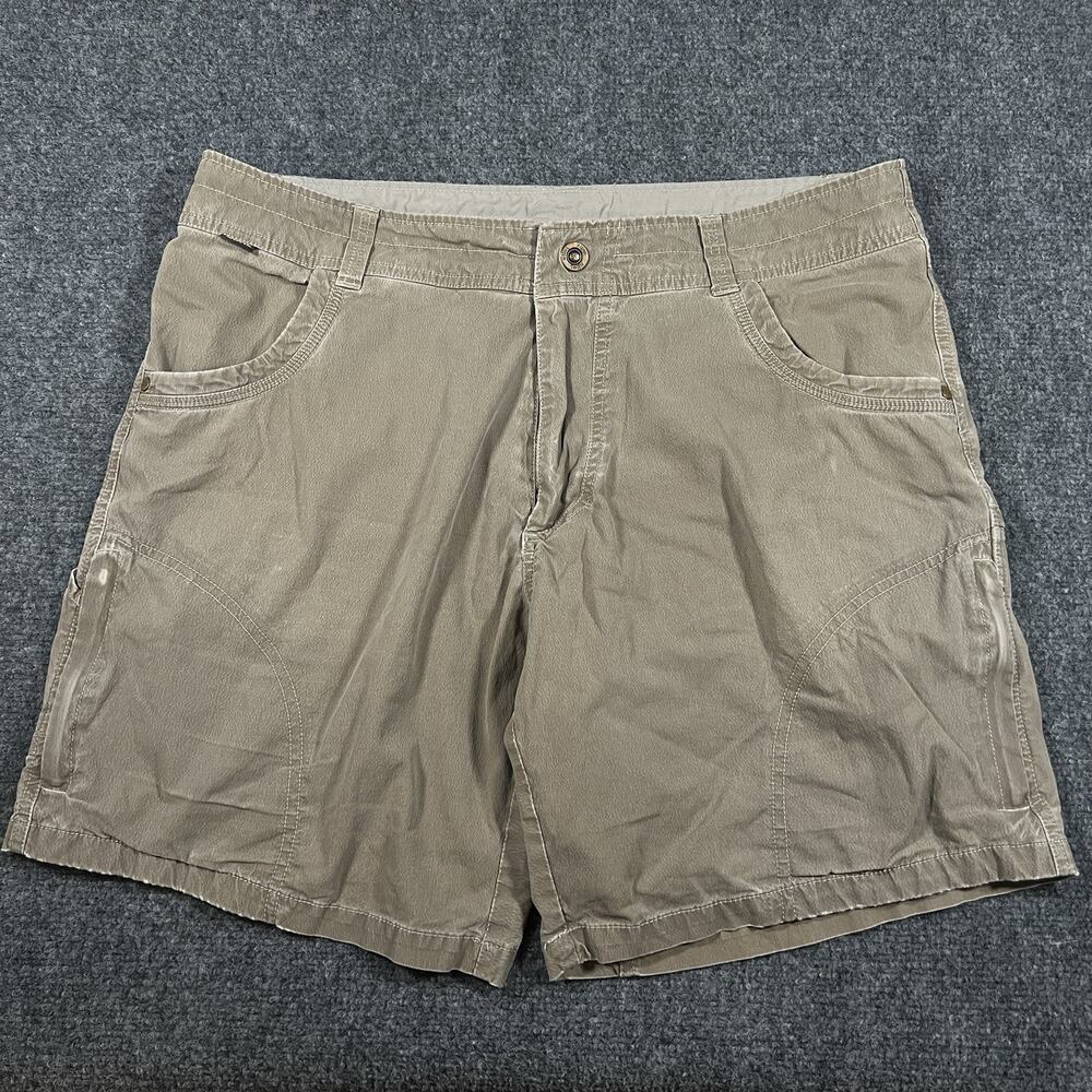 Kuhl Ramblr Shorts Mens 36 Khaki Vintage Patina Dye 5125 Performance 8”